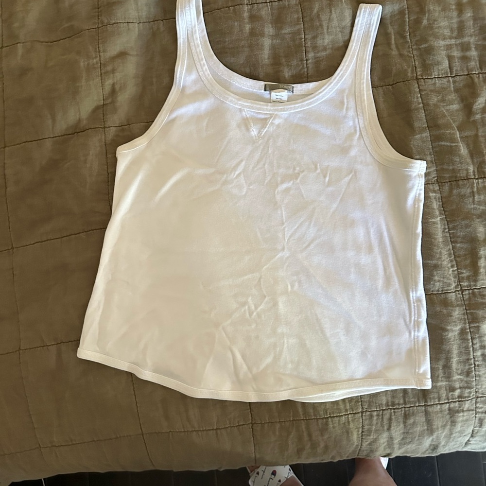 J. Crew Women's White Tank Top